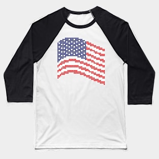 US Flag Baseball T-Shirt